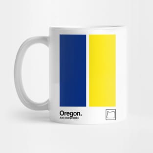 Oregon // Original Minimalist Artwork Poster Design Mug